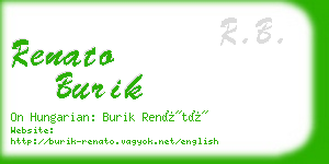 renato burik business card